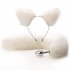 2 Pcs Set Anal Beads Tail Anal Butt Plug Sex Products For Adults Erotic Toys For Woman Gay Men Anus Dilator Intimate Goods pure purple