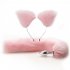 2 Pcs Set Anal Beads Tail Anal Butt Plug Sex Products For Adults Erotic Toys For Woman Gay Men Anus Dilator Intimate Goods pure black