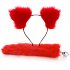 2 Pcs Set Anal Beads Tail Anal Butt Plug Sex Products For Adults Erotic Toys For Woman Gay Men Anus Dilator Intimate Goods pure red