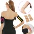 2 Pcs Women Weight Loss Thin Arm Fat Slimmer Wrap Elasticity Belt Arms Sleeve  black