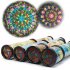 2 Pcs bag Rotating  Kaleidoscope  Classic Magical Ever changing Interior Viewing Tube Novelty Educational Toy For Children Large section AB87914
