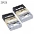 2 Pcs set Electric Guitar Pickup Cover H shaped Pickup Cover for Lollartron Silver
