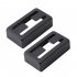 2 Pcs set Electric Guitar Pickup Cover H shaped Pickup Cover for Lollartron black