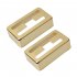 2 Pcs set Electric Guitar Pickup Cover H shaped Pickup Cover for Lollartron Golden