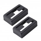 2 Pcs/set Electric Guitar Pickup Cover H-shaped Pickup Cover for Lollartron black