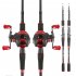 2 Pcs set Fishing Gear Supplies Low profile Reel   Carbon 2 1m Rod