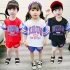 2 Pcs set Kids Boys Girls Fashion Letter Printing Short Sleeve Tops Shorts Summer Suit Sportswear