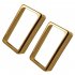 2 Pcs set Pickup Cover Open style Dual coil Pickup Cover for Electric Guitar Silver