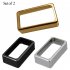2 Pcs set Pickup Cover Open style Dual coil Pickup Cover for Electric Guitar black