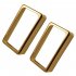 2 Pcs set Pickup Cover Open style Dual coil Pickup Cover for Electric Guitar Golden