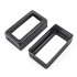 2 Pcs set Pickup Cover Open style Dual coil Pickup Cover for Electric Guitar black