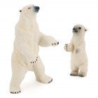 2 Pcs/set Simulation Solid Animal Model  Set Realistic Educational Toy Cake Toppers As shown