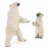 2 Pcs set Simulation Solid Animal Model  Set Realistic Educational Toy Cake Toppers As shown