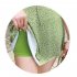 2 Pcs set Women Swimming Suit Floral Printing One piece Skirt style Swimwear  Shorts green M