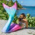 2  Pcs set Women s Swimsuit  Sets Fishtail Show Costumes Bra  Fishtail swimsuit colorful Adult L