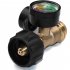 2 Pcsset Brass Qcc Pressure  Gauge Accurate Pressure Detection Black