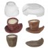 2 Pieces Abstract Face Flower Pot Silicone Mold DIY Concrete Plant Vase Mould Handmade Home Decoration Tool Candle Pen Holder Mold Succulent Planter Vase Mold s