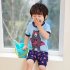 2 Pieces Boys Cartoon Split Swimwear Sunscreen Quick drying Swimsuit For 2 10 Years Old Kids 310 blue brown bear 8 9Y 12