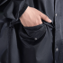2 Pieces Split Raincoat Long Sleeve Drawstring Cap Raincoat Top With Reflective Tape Pockets Long Rain Pants For Camping Hiking A XL
