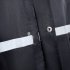 2 Pieces Split Raincoat Long Sleeve Drawstring Cap Raincoat Top With Reflective Tape Pockets Long Rain Pants For Camping Hiking A XL