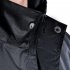 2 Pieces Split Raincoat Long Sleeve Drawstring Cap Raincoat Top With Reflective Tape Pockets Long Rain Pants For Camping Hiking A XL