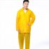 2 Pieces Split Raincoat Set Long Sleeve Hooded Raincoat With Pockets Long Rain Pants Bike Rainwear For Camping Hiking Running Orange XL