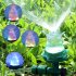2 Pieces Spot Sprinkler Flower Design Garden Sprinkler With Color LED Light Outdoor 360  Irrigation Sprinkler Plant Watering Sprinkler For Lawn Garden Patio Spri