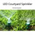 2 Pieces Spot Sprinkler Flower Design Garden Sprinkler With Color LED Light Outdoor 360  Irrigation Sprinkler Plant Watering Sprinkler For Lawn Garden Patio Spri