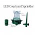 2 Pieces Spot Sprinkler Flower Design Garden Sprinkler With Color LED Light Outdoor 360  Irrigation Sprinkler Plant Watering Sprinkler For Lawn Garden Patio Spri