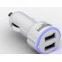 2 Ports USB Charger Car Auto Charging Adapter Cell Phone Charger