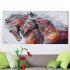 2 Running Horse Wall Art Picture Canvas Oil Painting Animal Print for Living Room Home Decor 30X60cm