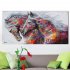 2 Running Horse Wall Art Picture Canvas Oil Painting Animal Print for Living Room Home Decor 60X120cm