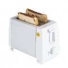 2 Slice Toaster, Small Toaster With Adjustable 6 Levels, Knob, Extra-Wide Slots, Auto-Shutoff, Stainless Steel 2-Slice Toaster For Breakfast Toast Or Sandwiches Classic white BH002A 220V European standard