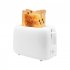 2 Slice Toaster  Small Toaster With Adjustable 6 Levels  Knob  Extra Wide Slots  Auto Shutoff  Stainless Steel 2 Slice Toaster For Breakfast Toast Or Sandwiches