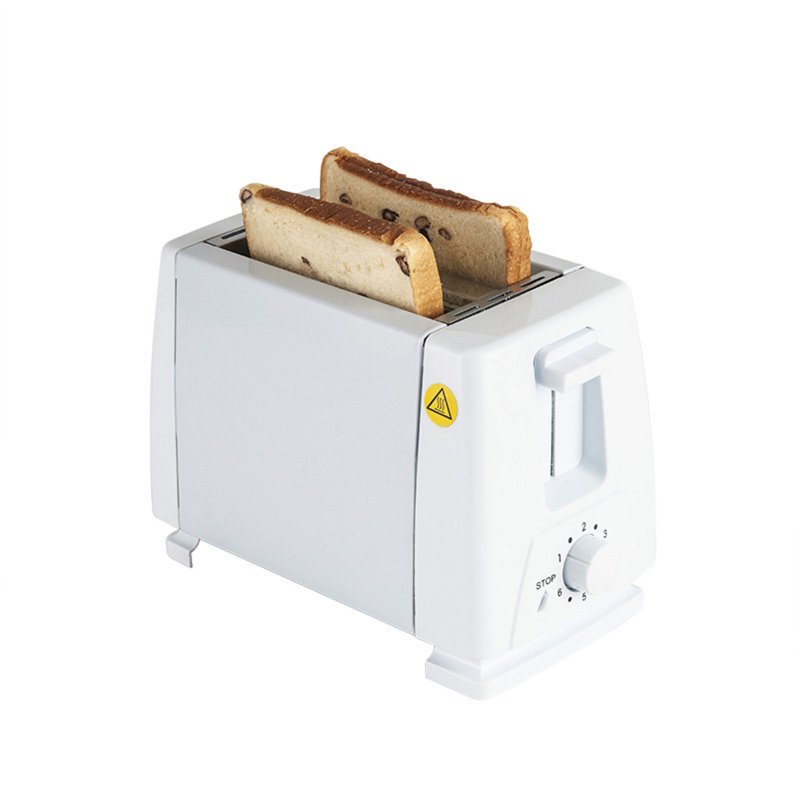 2 Slice Toaster, Small Toaster With Adjustable 6 Levels, Knob, Extra-Wide Slots, Auto-Shutoff, Stainless Steel 2-Slice Toaster For Breakfast Toast Or Sandwiches Classic white BH002A 110V US standard