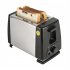 2 Slice Toaster  Small Toaster With Adjustable 6 Levels  Knob  Extra Wide Slots  Auto Shutoff  Stainless Steel 2 Slice Toaster For Breakfast Toast Or Sandwiches