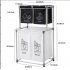 2 Tier Laundry Hamper with 4 Removable Bags Laundry Sorter Large Laundry Basket Organizer