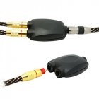 2 Way Black Toslink Optical Audio Splitter Adapter Fiber Optic Converter black