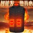 2 Zones Heating Vest 3 speed Temperature Adjustable Usb Smart Heating Vest for Men Women Blue