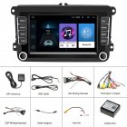 2-din 7-inch Android Car Navigation Central Control Large-screen Built-in Wireless Carplay Radio Compatible For Volkswagen Official standard [1+16G]