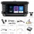 2 din 7 inch Android Car Navigation Central Control Large screen Built in Wireless Carplay Radio Compatible For Volkswagen Standard  12 light camera  1 16G 