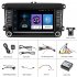 2 din 7 inch Android Car Navigation Central Control Large screen Built in Wireless Carplay Radio Compatible For Volkswagen Standard  12 light camera  2 32G 