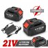 2 in 1 21v 3000mah Cordless Impact Wrench Screwdriver 3ah Fast Charging Battery With Led Indicator yellow