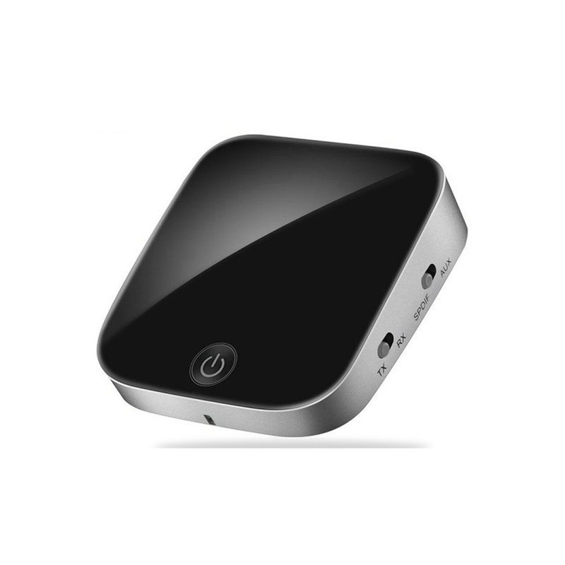 2-in-1 Bluetooth 5.0 Audio Transmitter Receiver CSR8675 Aptx HD Adapter Optical Toslink/3.5mm AUX/SPDIF for Car TV Headphones black