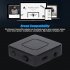 2 in 1 Bluetooth Receiver Transmitter Home Wireless Audio Converter Adapter for Tv Computer Black