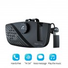 2-in-1 Handsfree Speakerphone Car Kit Sun Visor Wireless Bluetooth Black