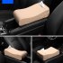 2 in 1 Car Armrest Pad Paper Tissue Holder Towel Box Central Arm Rest Memory Foam Armrest Cushion Parts brown