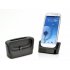 2 in 1 Charging Dock Station for Galaxy S3 is ideal for serious Samsung S3 phone users that want to charge their phone  their spare battery and synchronize 