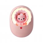 2 in 1 Eggshell Hand Warmer 2 Levels Mini Power Bank with 6000mah Large Capacity Battery pink deer