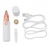2 in 1 Electric Hair Remover Eyebrow Razor Painless Eyebrow Trimmer For Eyebrows Upper Lower Lips Nose Cheeks Chin 207 pearl white